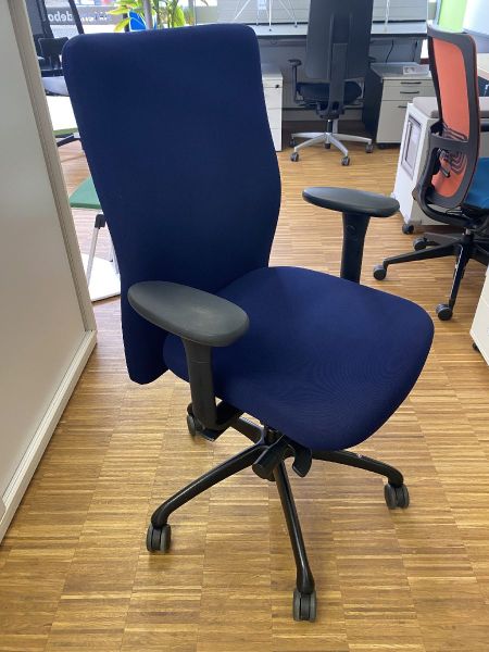 Bürodrehstuhl mit Steißbeinentlastung Löffler Figo LG7652 dunkelblau